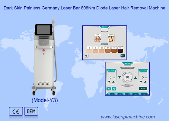 Όλες οι τύποι δέρματος Αόλμητος 1064 755 808nm Dioder Laser αποτρίχωσης μηχανή