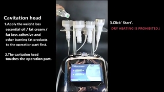 Μηχάνημα αδυνατίσματος σώματος Cavitation 6 σε 1 750HZ 120w