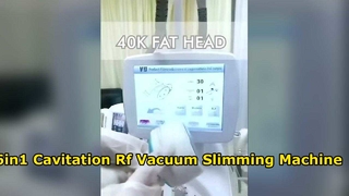 Μη επεμβατική 360 Roller Body Contouring RF Vacuum 40K Cavitation Velashaping Machine