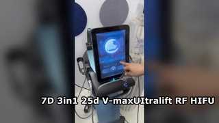 7D 3in1 Anti aging Enhance cell viability 25d V-max UItralift RF HIFU Equipment