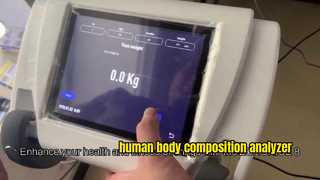 2 Handle 8 Point Contact 3D Body Scanner Measure Printer Include Body Composition Analyzer