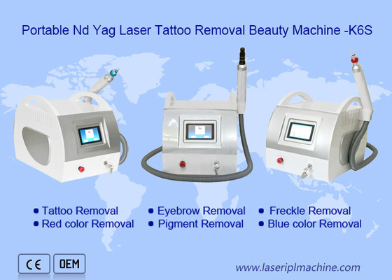 Μίνι φορητή μηχανή αφαίρεσης τατουάζ Nd Yag Q Switched Laser για σαλόνι ομορφιάς