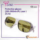 Επαγγελματικά γυαλιά ασφάλειας λέιζερ Yag συνήθειας κίτρινα 190nm