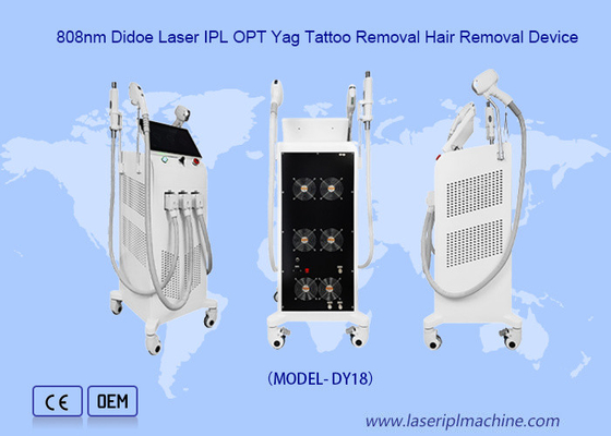 3in1 Ipl 808nm Diode Laser Machine Nd Yag συσκευή αφαίρεσης τατουάζ
