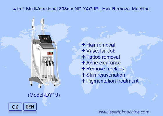 Q Switch 3 σε 1 Nd Yag+Diode Laser+IPL Laser Αποτρίχωση ομορφιάς μηχανή