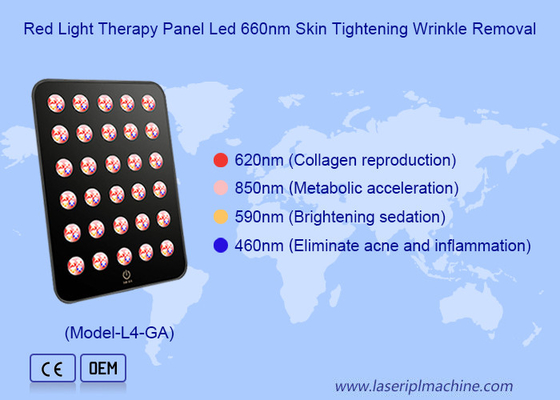 660nm 850nm LED θεραπεία δέρματος Επικαιροποίηση θεραπεία ακμής Κόκκινο φως πάνελ