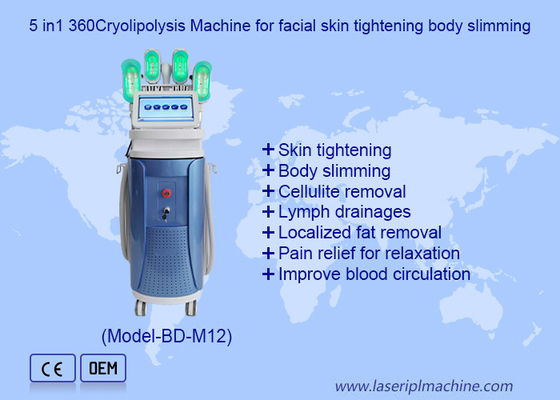 9 Χελιές Δύο Αφαίρεση Πηγούνι RF 40K Cavitation Lipo Laser Cryolipolysis Machine