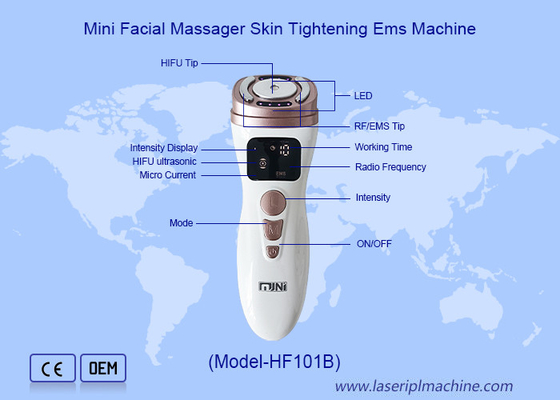 Οικιακή χρήση Μίνι Face Lifting Αντιγήρανση Δέρματος Tightening Ems HIFU Μηχανή