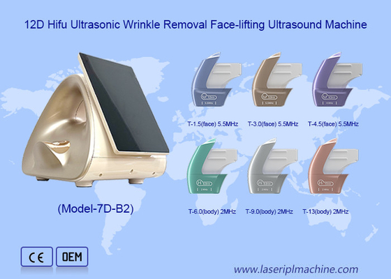 10 φυσίγγιο 10000 πυροβολισμοί Ultra Micro Pulsed Ultrasonic 12D Hifu Machine