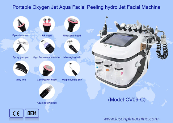 Προστασία προσώπου Aqua Peel RF Oxygen Jet Hydro Microdermabrasion Machine για βαθύ καθαρισμό