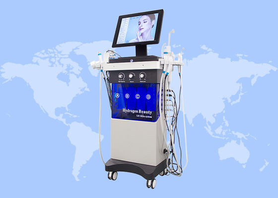 14 σε 1 Υπερήχων Σκρούμπερ RF Βιοκαθαρισμός προσώπου Μηχανή Υδροδερματόβρωση