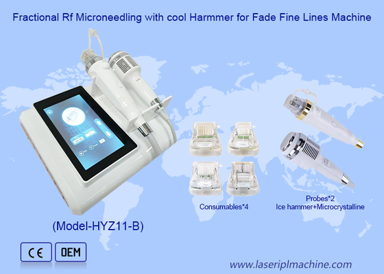 Κρύο Harmmer Fractional Rf Microneedle 2 σε 1 Μηχάνημα για Ανόρθωση Προσώπου