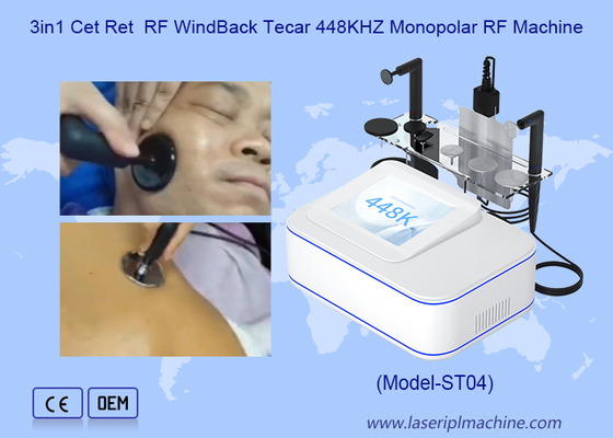 Μηχάνημα Θεραπείας Tecar RF Αντίστασης για Ανακούφιση Πόνου στα 448kHz
