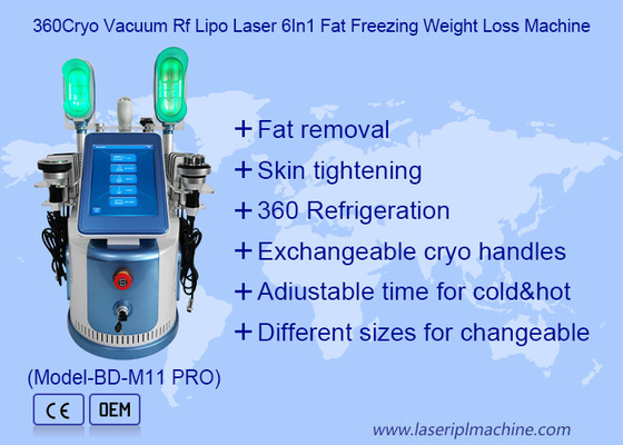 μηχανή αδυνατίσματος 650nm - 550nm Cryolipolysis για τη διαμόρφωση σώματος/το δέρμα Tigtening