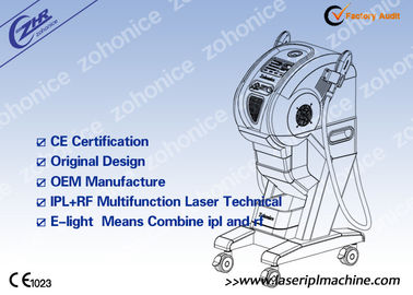 Φορητό E light IPL RF με δύο χειριστήρια E light για αποτρίχωση, αφαίρεση χρωστικών