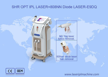 SHR OPT IPL 808nm Nd Yag Diode Laser Αποτρίχωση Μαλλιάς Μηχανή ομορφιάς