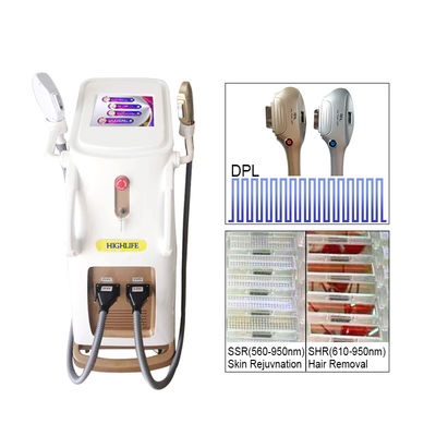 1200W DPL IPL SHR Λαζερική Αποτρίχωση Δέρματος Στερεοποίηση μηχανή ομορφιάς