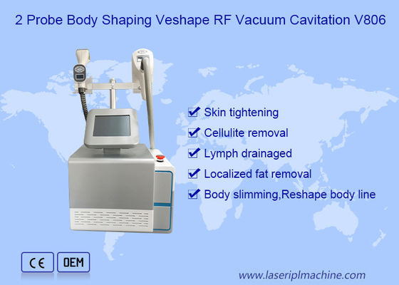 Φορητό 2in1 80Kpa Cavitation 2 ανιχνευτές Σώμα Slimming Vela Machine