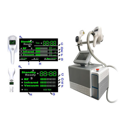 Φορητό 2in1 80Kpa Cavitation 2 ανιχνευτές Σώμα Slimming Vela Machine