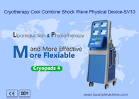 Shockwave Termal EMS Cryolipolysis ομορφιά ανακούφισης πόνου μηχανών 4 δροσερά μαξιλάρια