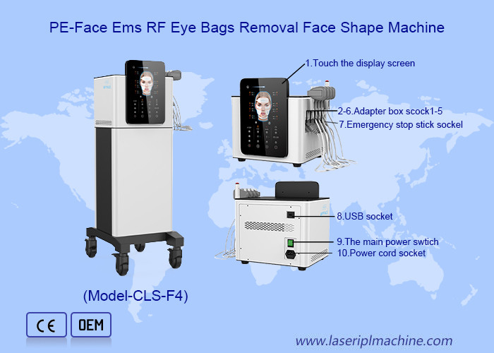 Η μηχανή EMS Microcurrent Face Lifting Σφίγγει τα μάγουλα Σφίγγει το δέρμα με το πρόσωπο και το σώμα