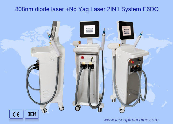 2 σε 1 808nm Διοδικός Λαζάρης συν pico Q Εναλλακτικό Laser Nd Yag Machine