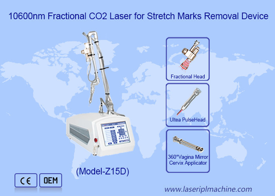3 σε 1 Rf σωλήνα κλάσματική συσκευή λέιζερ CO2 για την αφαίρεση ουλών ακμής μηχανή περιποίησης δέρματος