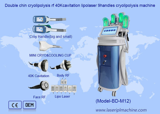 Καλή τιμή 40K Cavitation RF Lipo 360 Cryo Cool Body Sculpting Fat Freezing Μηχανή απώλειας βάρους σε απευθείας σύνδεση