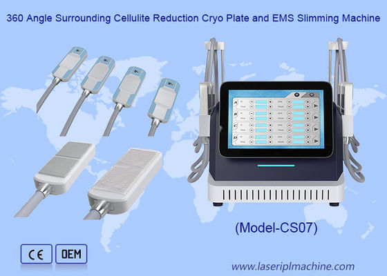 Καλή τιμή 360 γωνία περιβάλλουν την μείωση της κυτταρίτιδας Cryo Plate και EMS Slimming Machine σε απευθείας σύνδεση