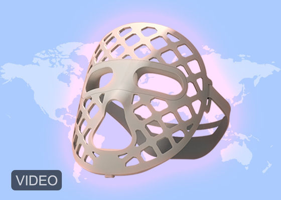 Καλή τιμή 360 μοίρες μαλακή σιλικόνη μάσκα προσώπου με κούφιο σχεδιασμό LED μπλε κόκκινο LED θεραπεία φωτός σε απευθείας σύνδεση