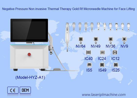 Καλή τιμή Διπλή συχνότητα Απομονωμένη βελόνα για αντιγήρανση Face Lifting Χρυσό RF Microneedle Machine σε απευθείας σύνδεση