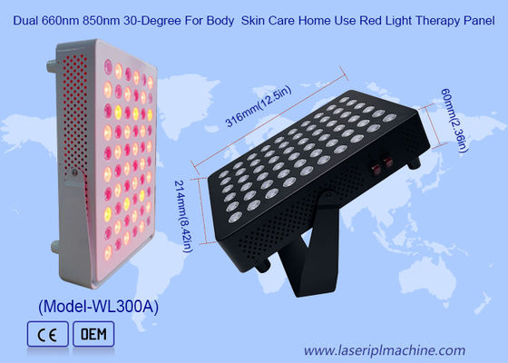 Καλή τιμή Διπλό 660nm 850nm 30 βαθμών κόκκινο φως θεραπευτικό πάνελ για τη φροντίδα του σώματος δέρμα οικιακή χρήση σε απευθείας σύνδεση