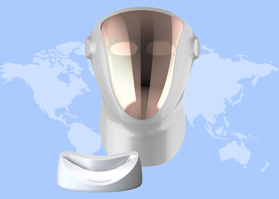 Καλή τιμή Υψηλής ποιότητας συσκευή ομορφιάς προσώπου και λαιμού με θεραπεία φωτός LED σε χρώμα ροζ χρυσού σε απευθείας σύνδεση