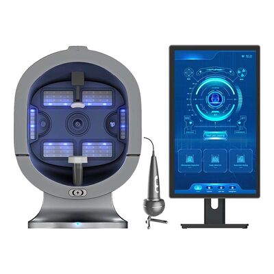 Καλή τιμή 21.5 ίντσες 3 κάμερες τριχοθυλακίων Σκαλπικό ανιχνευτής ανιχνευτή δέρματος προσώπου μηχανή ανάλυσης σε απευθείας σύνδεση