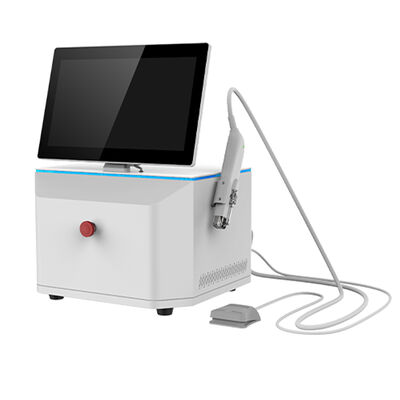 Διπλή συχνότητα Απομονωμένη βελόνα για αντιγήρανση Face Lifting Χρυσό RF Microneedle Machine