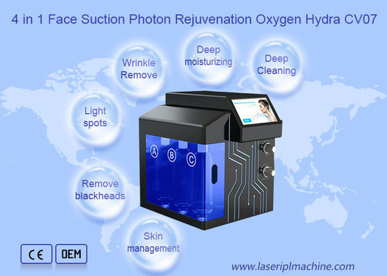 Καλή τιμή 4 στη 1 του προσώπου λεύκανση οξυγόνου αναζωογόνησης φωτονίων αναρρόφησης προσώπου σε απευθείας σύνδεση