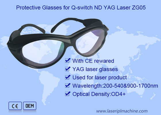 Γυαλιά ασφάλειας λέιζερ αφαίρεσης 190nm δερματοστιξιών ND Yag