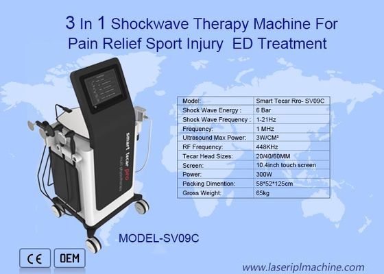 Καλή τιμή 3 σε 1 Shockwave Extracorporeal ODM μηχανή θεραπείας για τους ΕΔ σε απευθείας σύνδεση